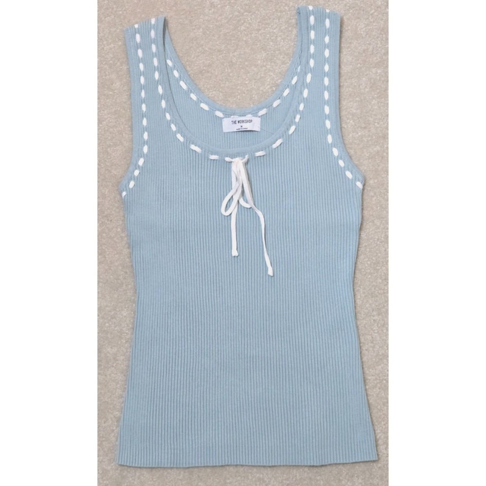 The Workshop Sleeveless Tank Top Women's M Sage NWT - Picture 1 of 6